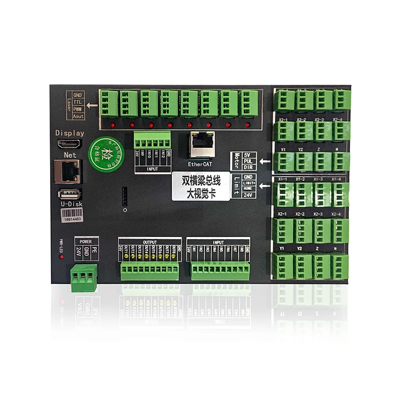 ZJE716-130-2000N Carte de contrôle laser Ethercat pour le double vol du galvanomètre